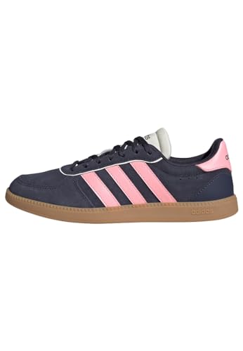 adidas Damen Breaknet Sleek Shoes, Shadow Navy/Pink Spark/Off White, 38 EU