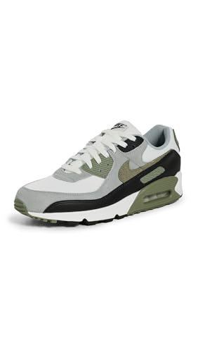 Nike Air Max 90 Herren-Sneaker, Weiß/Silbersalbei/leichter Bimsstein, 9