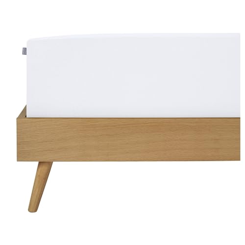 Schiesser Edeljersey Spannbettlaken Jessi | 100% gekämmte Baumwolle aus nachhaltiger Produktion | für Matratzen 90x200cm bis 100x200cm | Matratzenhöhe bis 22cm | Weiss