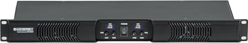 McGrey PA-4504 Endstufe 1 HE 4 x 450 Watt - Class-D Technologie - 4-Kanal Endstufe mit XLR, Speakon, Schutzschaltung - Rackfähig 19