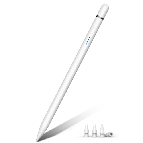 Pencil 1. Generation für iPad (2018-2025), 20 Mins Schnellladung mit Neigung & Palm Rejection, Stift für iPad Kompatibel mit i-Pad Air 3/4/5/M2/M3, Mini 5/6, i-Pad 6-11, Pro 11