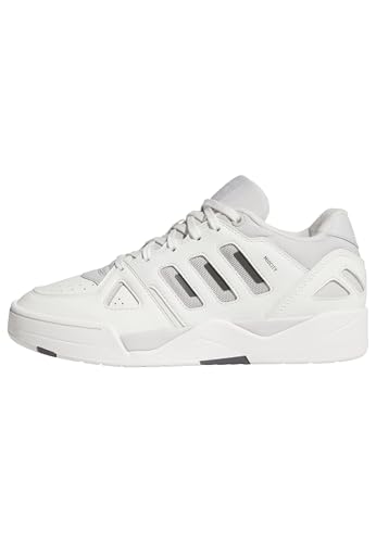 adidas Herren Midcity Low Shoes Basketball-Schuhe, core White/Grey one/Grey strata, 43 1/3 EU