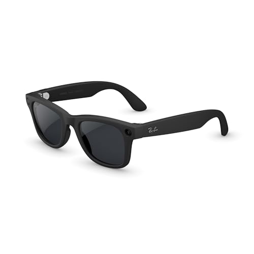 Ray-Ban Meta (Gen 2) Wayfarer KI-Brille für Herren, Damen — 12 MP Kamera, 3K Ultra HD Video, Open-Ear Audio, Meta AI — 2X Akkulaufzeit — Matt Schwarz/von Transitions® Klar zu Grau Gläser