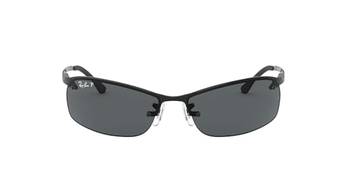Ray-Ban Unisex Sonnenbrille Top Bar Gestell: schwarz, Gläserfarbe: grau verlauf 002/81), Large (Herstellergröße: 63)