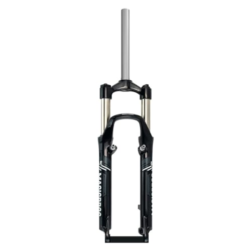 RUJIXU Mountainbike-Federgabel 26 Zoll MTB-Gabel 100mm Federweg Scheibenbremse V-Bremse Federgabel 1-1/8