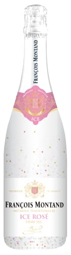 Francois Montand ICE Rosé Sekt - Traditionelle Methode - ICE Rosé Halb-trocken Wein - Frankreich (1 x 0.75L)