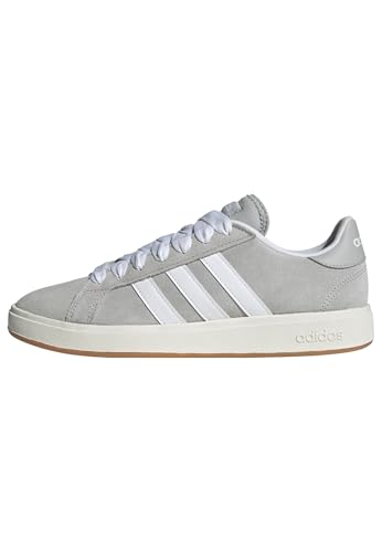 adidas Herren Grand Court Base 00s Shoes, Grey Two/Cloud White/Gum, 42 2/3 EU