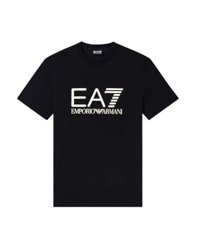 EA7 Emporio Armani Herren-T-Shirt Core Identity aus Baumwolljersey 7M001412AF22264, Medium
