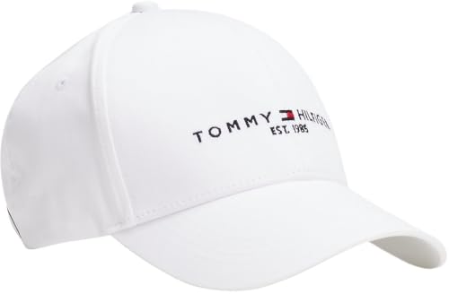 Tommy Hilfiger Herren Cap Established Basecap, Weiß (White), Einheitsgröße
