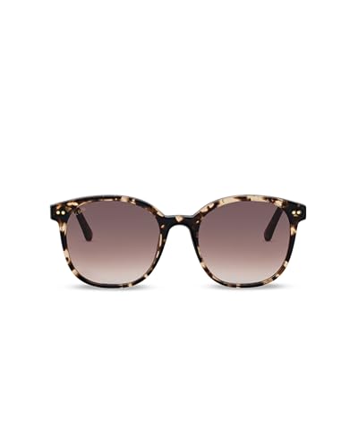 Kapten & Son Sonnenbrille Nairobi Crystal Tortoise Brown | Sonnenbrille Damen Braun mit Sonnen- und UV-Schutz | Stylische, runde Gläserform | Unisex Sunglasses