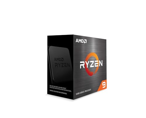 AMD Ryzen 9 5900X Prozessor (12Kerne/24Threads,105W TDP,Sockel AM4, 70MB Cache, Bis zu 4.8 GHz Max Boost, Kein Kühler)