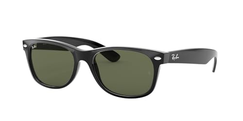 Ray-Ban Herren New Wayfarer Sonnenbrille, Schwarz, L EU