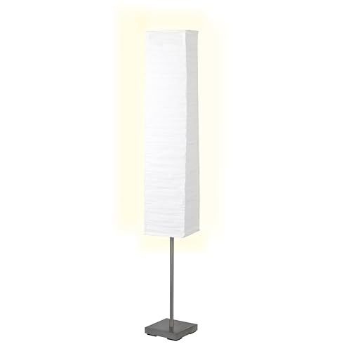Brilliant Lampe Nerva Standleuchte titan/weiß | 2x C35, E14, geeignet für Kerzenlampen (nicht enthalten) | Mit Fußschalter