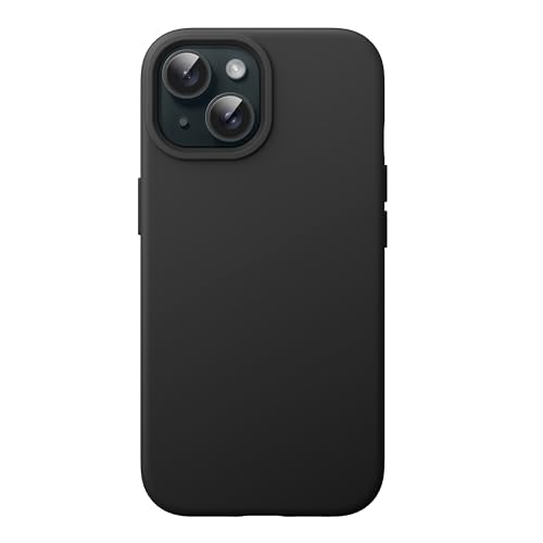 JETech Silikon Hülle für iPhone 15, Schwarz