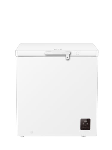 Gorenje FH20E6W5 Gefriertruhe mit Rollen, 78,7cm Breite, 198 Liter, Gefrierschutz unten-15℃, Elek, Kontrolle, Inverter, Sicherheitsschloss, FastFreeze, BxHxT: 78,7×85,8×55,9 cm, Weiß