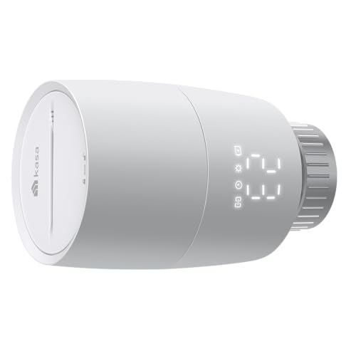 TP-Link smartes Heizkörperthermostat - Erweiterungseinheit, benötigt Kasa Hub, Heizungssteuerung (Kasa App, Zeitpläne, Geofencing, Fensteröffnungserkennung), Matter, Alexa, Apple Home