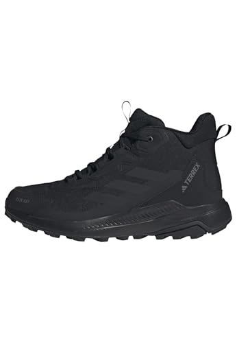 adidas Herren Terrex Anylander Mid RAIN.RDY Hiking Shoes, Core Black/Core Black/Grey Four, 45 1/3 EU