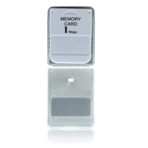 WICAREYO 1MB Speicherkarte Kompatibel für PS1 Konsole Weiß