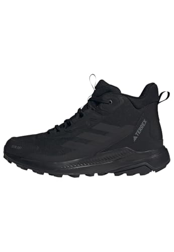 adidas Herren Terrex Anylander Mid RAIN.RDY Hiking Shoes Wanderschuhe, Core Black/Core Black/Grey Four, 41 1/3 EU