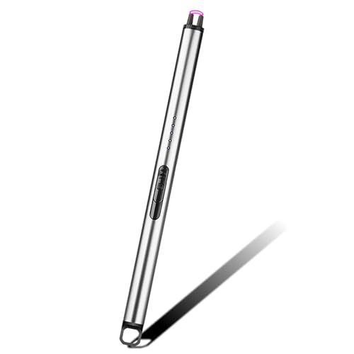 Bikenda Taktischer tragbarer Elektroschocker mit hoher Leistung, Windproof Dual-Arcs-Feuerzeug, Starke Selbstverteidigung Für Frauen, Bikenda Taktischer Elektroschocker (Silber(C))