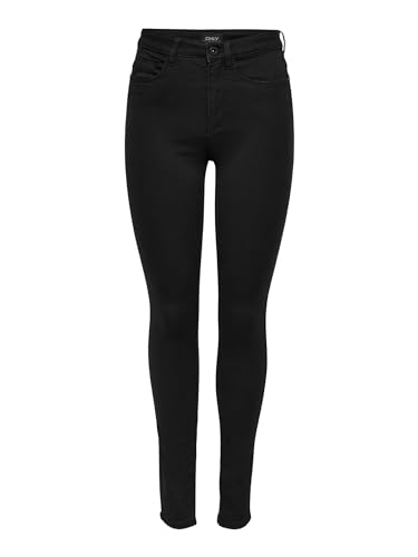 ONLY Damen Onlroyal High Sk Pim600 Noos 15093134 Jeans, Schwarz, EU L/30