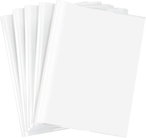 EULANT Verbesserte Buchumschläge für 26.5x19.5cm Standardschulbücher, 10x Transparent Schulbücher Umschläge, Slip-on Schulbuchumschläge, Klar Bücher Einbinden für das Home Office der Schule