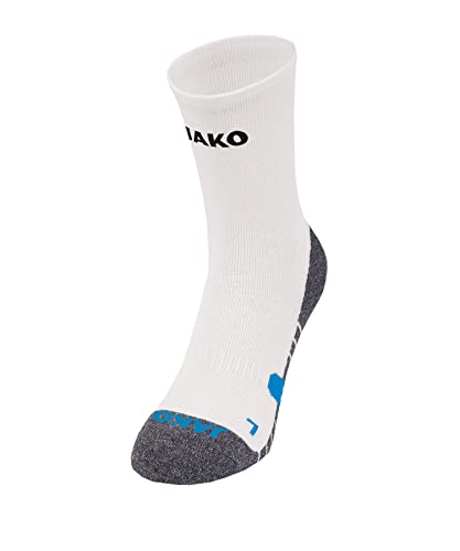 JAKO Unisex Trainingssocken , Weiß, 39-42