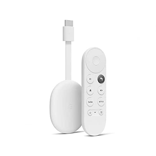 Chromecast mit Google TV (HD) Weiß EIS - Streaming auf Fernseher mit Fernbedienung und Sprachsuche - Filme, Netflix, DAZN u.v.m