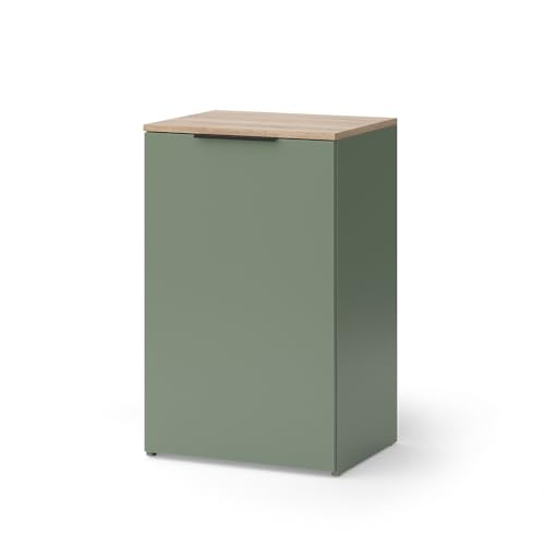 Vicco Kommode Wido, Grün, 50 x 80 cm mit Regal, zur Aufbewahrung und platzsparenden Organisation