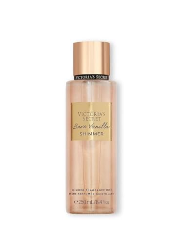 Victoria's Secret Bare Vanilla Shimmer Duftspray, Geschlagene Vanille und Weiches Kaschmir, 250 ml