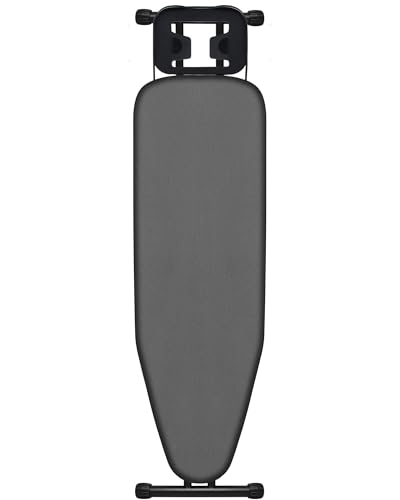 VIOFOTT Bügelbrett 110 x 34 cm, 7-stufige Höhenverstellung, klappbar, hitzebeständiger Baumwollbezug, metallenes Belüftungsgitter, mit Bügelablage, Stabiler Stahlrahmen, platzsparend für Haushalt