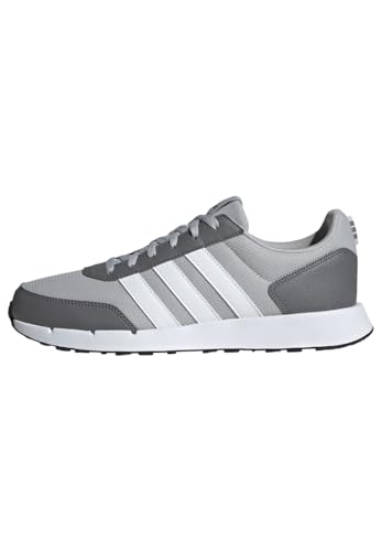 adidas Unisex Run 50s Shoes, Grey Two / Cloud White / Grey Four, 44 2/3 EU