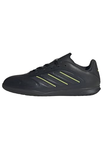 adidas Unisex COPA Pure III Club Indoor Football Boots Fußballschuhe, core Black/DGH solid Grey/Lucid Lemon, 43 1/3 EU