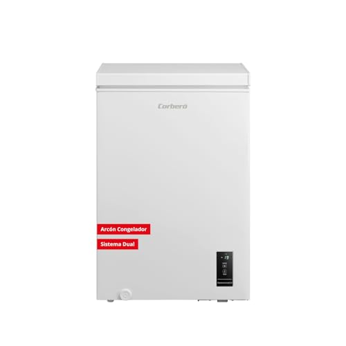 Corberó CCHM1006M Gefriertruhe, 85 x 55 x 52 cm, Fassungsvermögen 99 l, Dual-System, Super Gefrierschrank, Steuerung mit Display, 1 Korb, Weiß