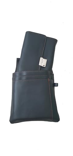 Blue Burry Kellnerbörse mit Kette und Holster Kellnertasche Kellnerportemonnaie Taxibörse schwarz (schwarz)