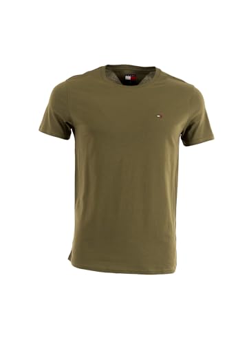 Tommy Jeans Herren TJM XSLIM Jersey Tee EXT DM0DM04411 S/S T-Shirt, Grün (Dark Greenery), XL, Grün (Dark Greenery), XL
