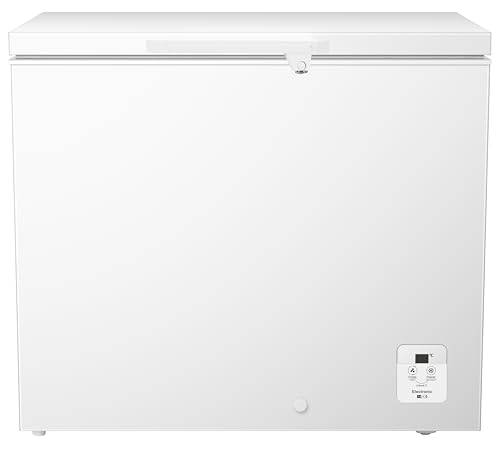 SCHOEPF – GT217SA Gefriertruhe 217 L – Weiß – 84,20 x 96,30 x 63,20 cm – Energieklasse A – Schnellgefrieren – 38 dB – 84 kWh/Jahr – 4-Sterne-Kennzeichnung – Freistehend