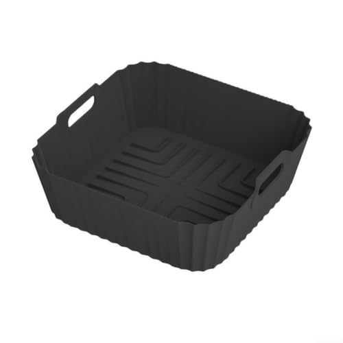 NEIQIUWING Silikon Backmatte für Hei?luftfritteuse AF140 141, wiederverwendbar(black)