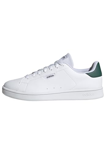 adidas Herren URBAN Court Shoes, FTWR White/FTWR White/Collegiate Green, 43 1/3 EU