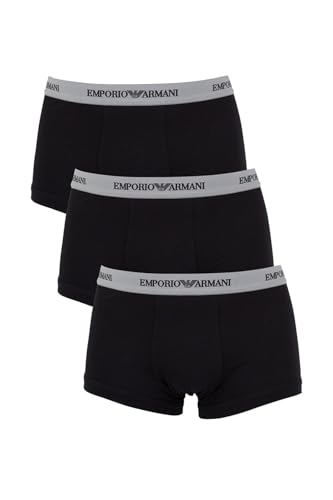Emporio Armani Underwear Herren Retroshorts 111357CC717, 3er Pack, Gr. Medium, Schwarz (Nero 00120)