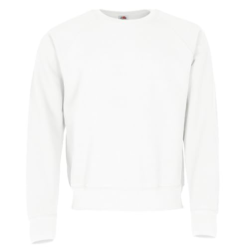 Fruit of the Loom Lightweight Raglan Sweat 62-138-0 L,White