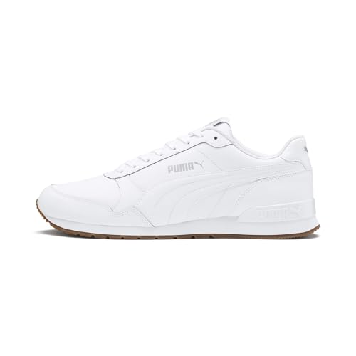 PUMA Unisex ST Runner v2 Full L Low-Top Trainer, Puma White-Gray Violet, 43 EU