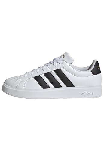 adidas Herren STREETTALK Shoes, FTWR White/core Black/Gold met., 42 EU