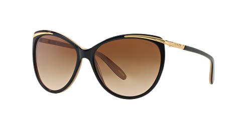 Ralph by Ralph Lauren Damen 0Ra5150 109013 59 Sonnenbrille, Schwarz (Black/Nude/Brown Gradient)