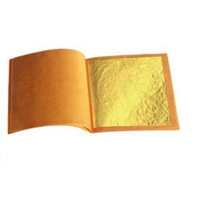 Heft mit 10 Blättern aus 24 Karat Gold 80 mm x 80 mm