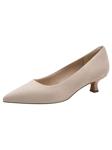 Marco Tozzi Damen Pumps weiches Feel Me Fußbett weiches Innenfutter Modern, beige (Dune), 38 EU