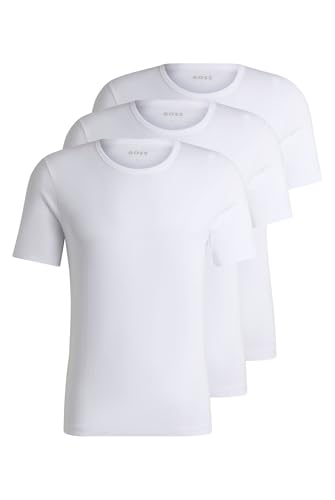 BOSS Herren T-Shirt, Weiß 100, L