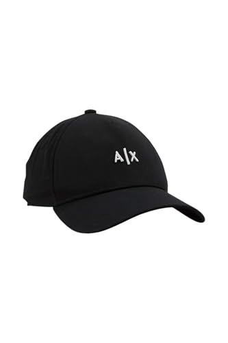 Armani Exchange Herren Baseball Hat Baseball Cap, Schwarz, Einheitsgröße