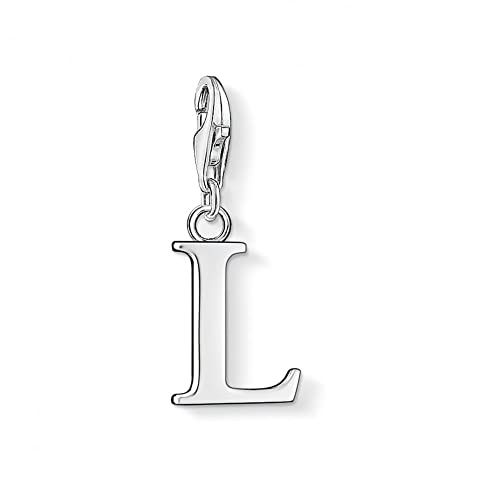 THOMAS SABO Damen Charm-Anhänger Buchstabe L 925Er Sterlingsilber 0186-001-12