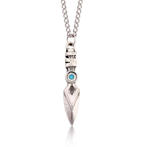 ZIAFRPN Spiel Valorant Jett Blade Storm Halskette Messer Waffe Anhänger Halsketten für Frauen Männer Cosplay Schmuck Zubehör